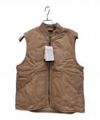 NIKEナイキ）の古着「パテッドベスト」｜ブラウン