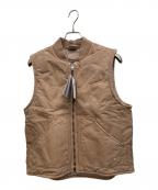 NIKEナイキ）の古着「パテッドベスト」｜ブラウン