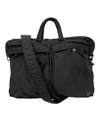 美品 ポーター 初期タンカー 2way ショルダーバッグ ブラック 中古・古着通販】PORTER (ポーター) タンカー 2WAYショルダーバッグ