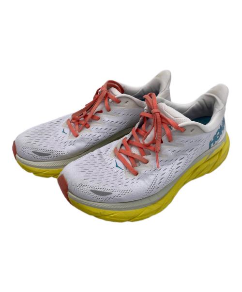 HOKA（ホカ）HOKA (ホカ) clifton 8 イエロー×ホワイト サイズ:27㎝の古着・服飾アイテム