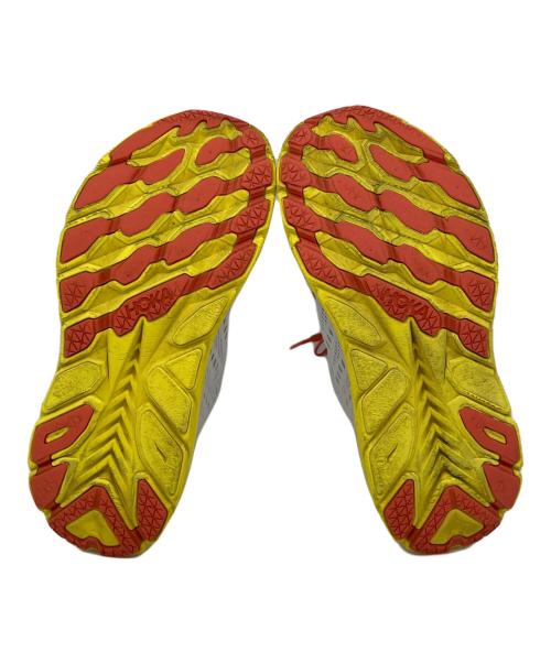 HOKA（ホカ）HOKA (ホカ) clifton 8 イエロー×ホワイト サイズ:27㎝の古着・服飾アイテム