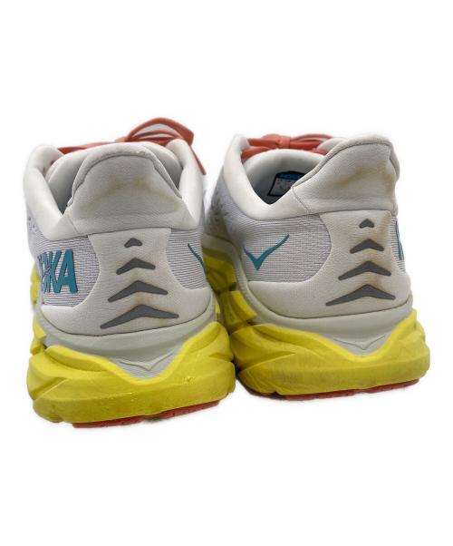 HOKA（ホカ）HOKA (ホカ) clifton 8 イエロー×ホワイト サイズ:27㎝の古着・服飾アイテム