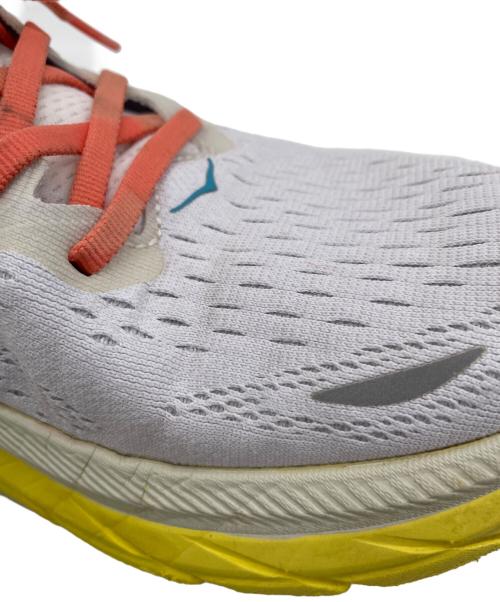 HOKA（ホカ）HOKA (ホカ) clifton 8 イエロー×ホワイト サイズ:27㎝の古着・服飾アイテム