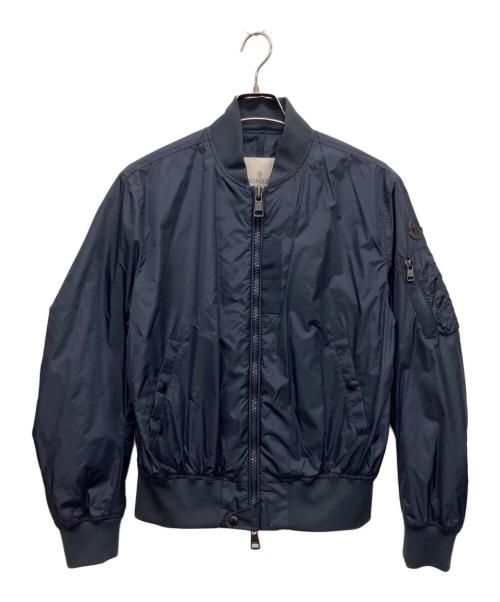 MONCLER（モンクレール）MONCLER (モンクレール) MA1スタイル ジップアップ ナイロン ジャケット ネイビー サイズ:1の古着・服飾アイテム