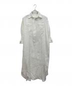 BLUEBIRD BOULEVARDブルーバードブルバード）の古着「長袖ワンピース」｜ホワイト