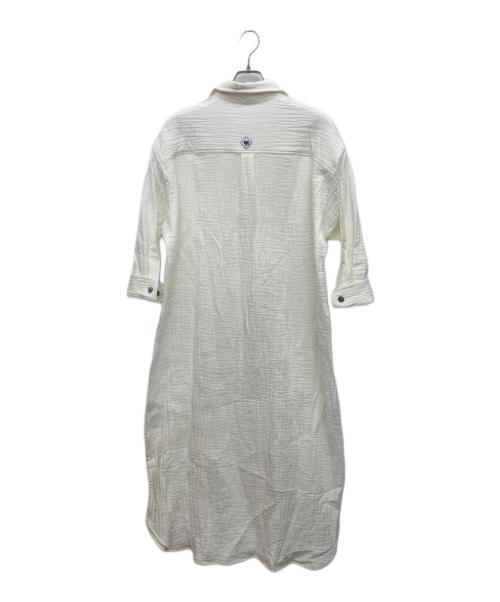 BLUEBIRD BOULEVARD（ブルーバードブルバード）BLUEBIRD BOULEVARD (ブルーバードブルバード) 長袖ワンピース ホワイト サイズ:Mの古着・服飾アイテム