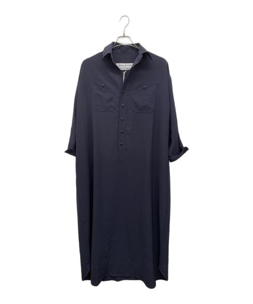 BLUEBIRD BOULEVARD（ブルーバードブルバード）BLUEBIRD BOULEVARD (ブルーバードブルバード) 長袖ワンピース ネイビー サイズ:Mの古着・服飾アイテム