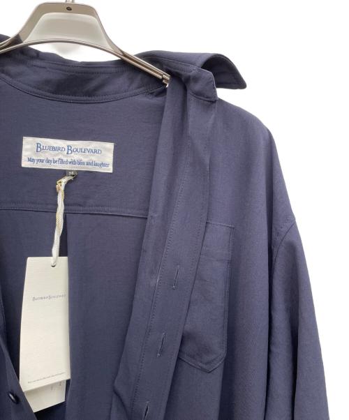 BLUEBIRD BOULEVARD（ブルーバードブルバード）BLUEBIRD BOULEVARD (ブルーバードブルバード) 長袖ワンピース ネイビー サイズ:Mの古着・服飾アイテム