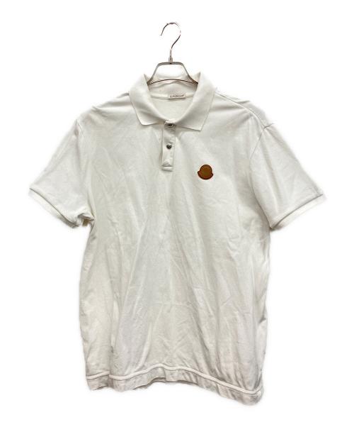 MONCLER（モンクレール）MONCLER (モンクレール) 鹿の子ポロシャツ ホワイト サイズ:XLの古着・服飾アイテム