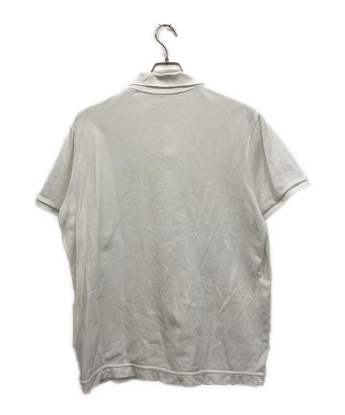 MONCLER（モンクレール）MONCLER (モンクレール) 鹿の子ポロシャツ ホワイト サイズ:XLの古着・服飾アイテム