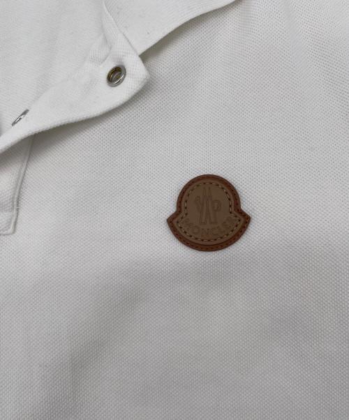 MONCLER（モンクレール）MONCLER (モンクレール) 鹿の子ポロシャツ ホワイト サイズ:XLの古着・服飾アイテム