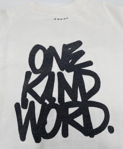 sacai（サカイ）sacai (サカイ) Eric Haze (エリック・ヘイズ) クルーネックスウェット ホワイト サイズ:表記サイズ無しの古着・服飾アイテム