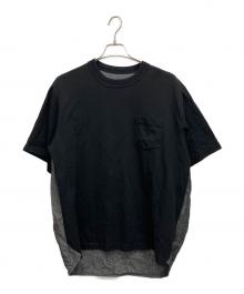 sacai（サカイ）の古着「半袖カットソー」｜ブラック