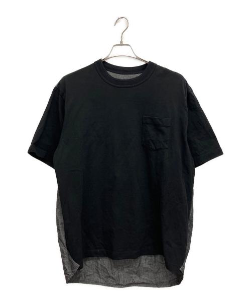 sacai（サカイ）sacai (サカイ) 半袖カットソー ブラック サイズ:3の古着・服飾アイテム