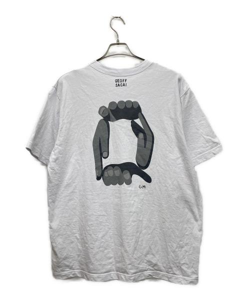 sacai（サカイ）sacai (サカイ) geoff sacai by Geoff Mcfetridge Print T-Shirt ホワイト サイズ:5の古着・服飾アイテム
