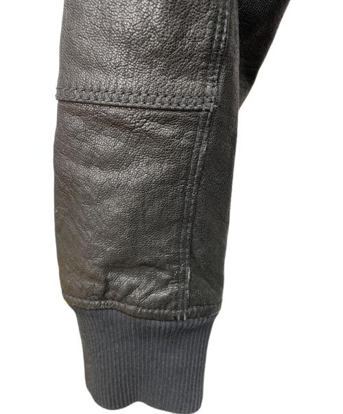 DIESEL（ディーゼル）DIESEL (ディーゼル) シングルライダースジャケット ブラック サイズ:Sの古着・服飾アイテム