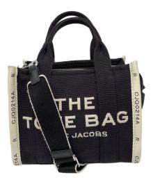 Marc by Marc Jacobs（マークバイマークジェイコブス）の古着「ザ ジャカード トート バッグ スモール　2WAYバッグ」｜ネイビー