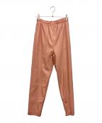 MAISON SPECIALメゾンスペシャル）の古着「ヴィーガンレザーイージーパンツ」｜ピンク