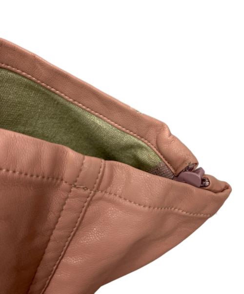 MAISON SPECIAL（メゾンスペシャル）MAISON SPECIAL (メゾンスペシャル) ヴィーガンレザーイージーパンツ ピンク サイズ:38の古着・服飾アイテム