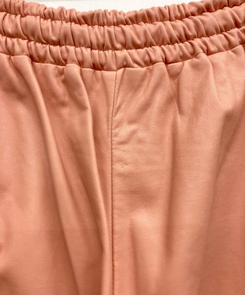 MAISON SPECIAL（メゾンスペシャル）MAISON SPECIAL (メゾンスペシャル) ヴィーガンレザーイージーパンツ ピンク サイズ:38の古着・服飾アイテム