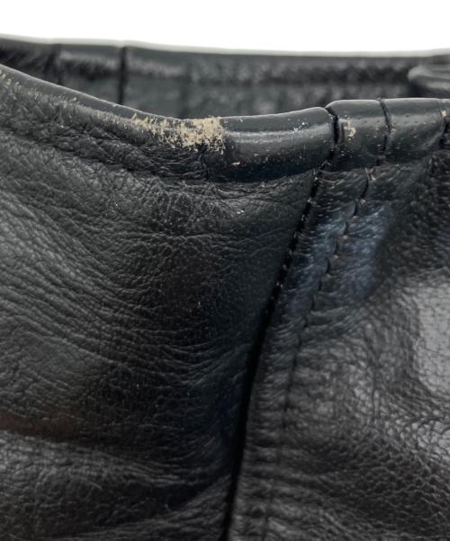 REAL LEATHER（リアルレザー）REAL LEATHER (リアルレザー) ライダースジャケット ブラック サイズ:42の古着・服飾アイテム