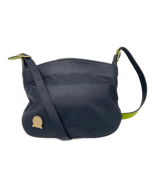 A.D.M.J.（エーディーエムジェイ）A.D.M.J. (エーディーエムジェイ) ショルダーバッグ ネイビー×グリーンの古着・服飾アイテム