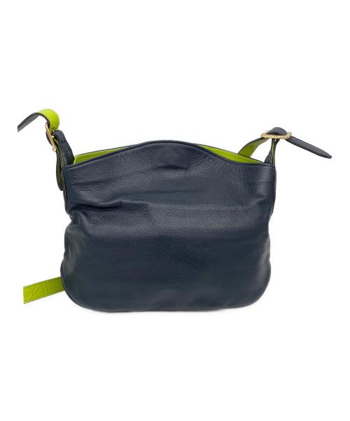 A.D.M.J.（エーディーエムジェイ）A.D.M.J. (エーディーエムジェイ) ショルダーバッグ ネイビー×グリーンの古着・服飾アイテム