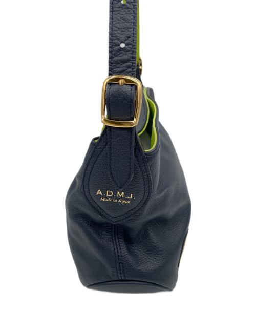 A.D.M.J.（エーディーエムジェイ）A.D.M.J. (エーディーエムジェイ) ショルダーバッグ ネイビー×グリーンの古着・服飾アイテム