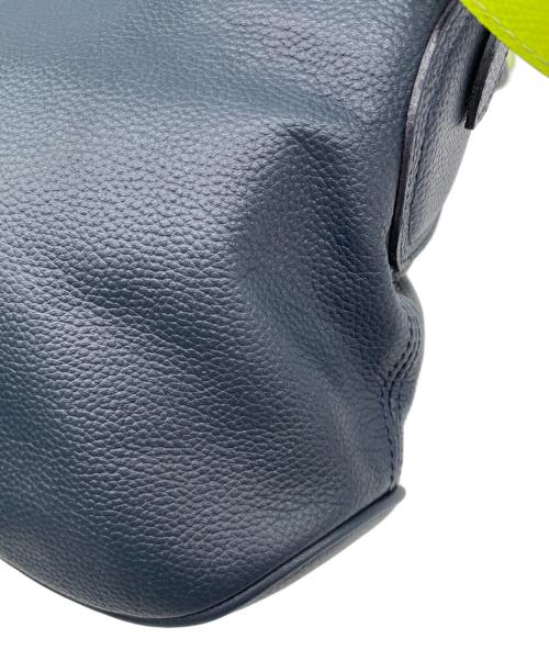 A.D.M.J.（エーディーエムジェイ）A.D.M.J. (エーディーエムジェイ) ショルダーバッグ ネイビー×グリーンの古着・服飾アイテム