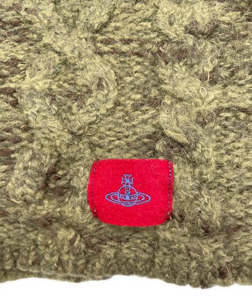 Vivienne Westwood（ヴィヴィアンウエストウッド）Vivienne Westwood (ヴィヴィアンウエストウッド) スヌード グリーン×パープルの古着・服飾アイテム