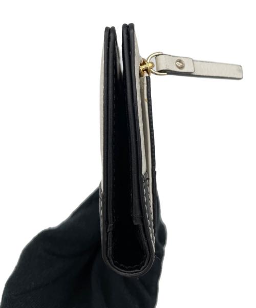 Kate Spade（ケイトスペード）Kate Spade (ケイトスペード) 長財布 ホワイト×ブラックの古着・服飾アイテム