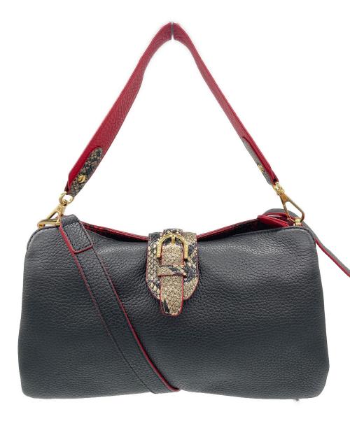 COCOCELUX GOLD（ココセリュックスゴールド）COCOCELUX GOLD (ココセリュックスゴールド) ショルダーバッグ レッド×ブラックの古着・服飾アイテム