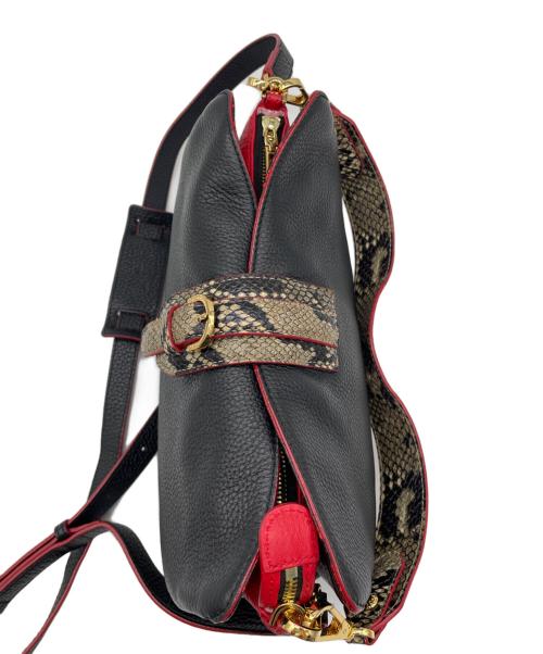 COCOCELUX GOLD（ココセリュックスゴールド）COCOCELUX GOLD (ココセリュックスゴールド) ショルダーバッグ レッド×ブラックの古着・服飾アイテム