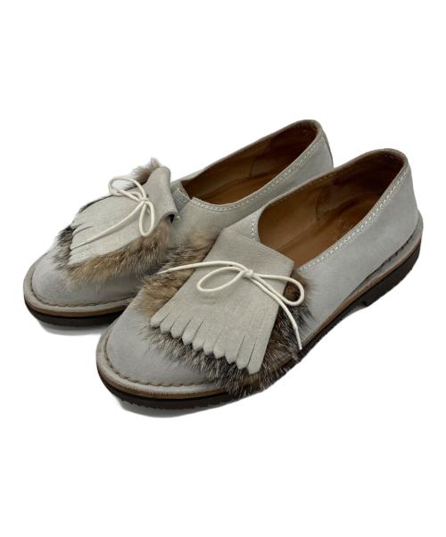 SOLOVIERE（ソロヴィエール）SOLOVIERE (ソロヴィエール) スウェードブーツ スカイブルー サイズ:41の古着・服飾アイテム