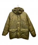 WOOLRICHウールリッチ）の古着「MUFFLE DOWN PARKA　ダウンジャケット」｜グリーン