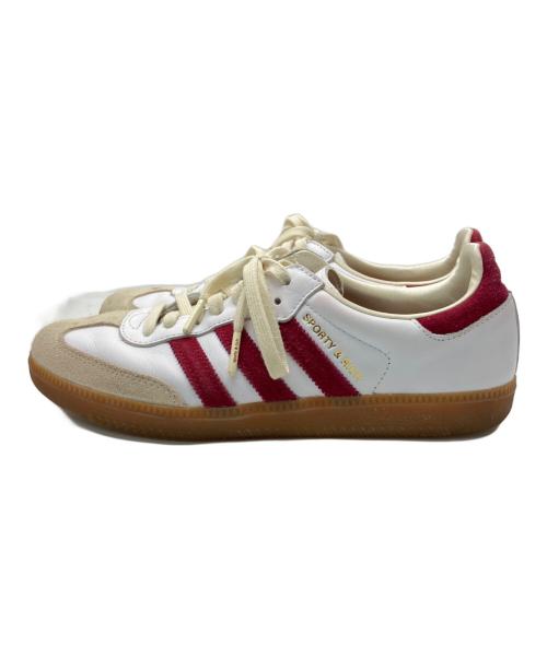 adidas（アディダス）adidas (アディダス) Sporty & Rich (スポーティーアンドリッチ) Samba OG ホワイト×レッド サイズ:26cmの古着・服飾アイテム
