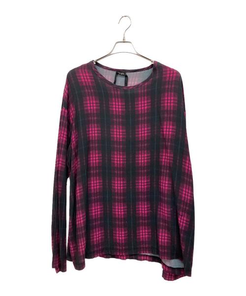 N21(numero ventuno)（ヌメロ ヴェントゥーノ）N21(numero ventuno) (ヌメロ ヴェントゥーノ) 長袖カットソー ブラック×パープル サイズ:Mの古着・服飾アイテム