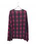 N21(numero ventuno) (ヌメロ ヴェントゥーノ) 長袖カットソー ブラック×パープル サイズ:M：5000円