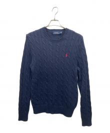 POLO RALPH LAUREN（ポロ・ラルフローレン）の古着「厚手ニット」｜ネイビー