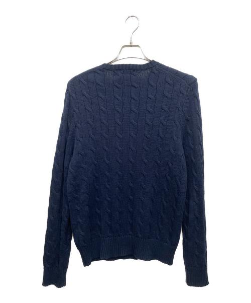 POLO RALPH LAUREN（ポロ・ラルフローレン）POLO RALPH LAUREN (ポロ・ラルフローレン) 厚手ニット ネイビー サイズ:Sの古着・服飾アイテム