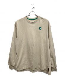 THE NORTH FACE（ザ ノース フェイス）の古着「MINI LOGO L/S R/TEE　長袖カットソー」｜ベージュ