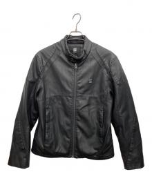 G-STAR RAW（ジースターロゥ）の古着「フェイクレザージャケット」｜ブラック