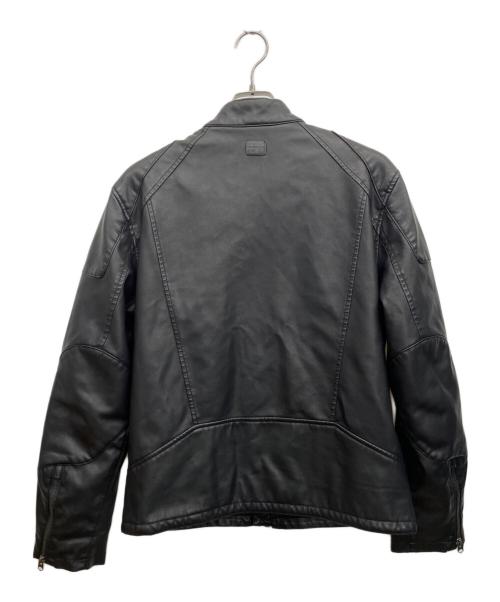 G-STAR RAW（ジースターロゥ）G-STAR RAW (ジースターロゥ) フェイクレザージャケット ブラック サイズ:Mの古着・服飾アイテム