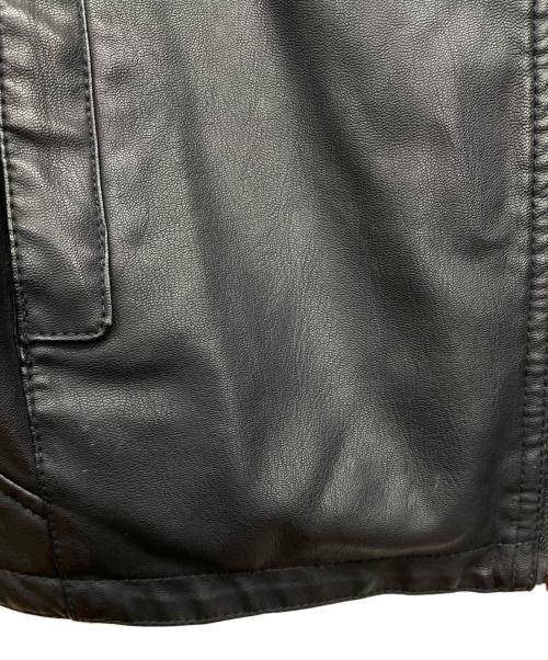 G-STAR RAW（ジースターロゥ）G-STAR RAW (ジースターロゥ) フェイクレザージャケット ブラック サイズ:Mの古着・服飾アイテム