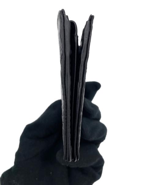 GENUINE CROCODILE SKIN（ジェニュインクロコダイルスキン）genuine crocodile skin (ジェニュインクロコダイルスキン) 2つ折り財布 ブラックの古着・服飾アイテム