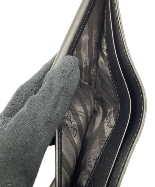 GENUINE CROCODILE SKIN（ジェニュインクロコダイルスキン）genuine crocodile skin (ジェニュインクロコダイルスキン) 2つ折り財布 ブラックの古着・服飾アイテム