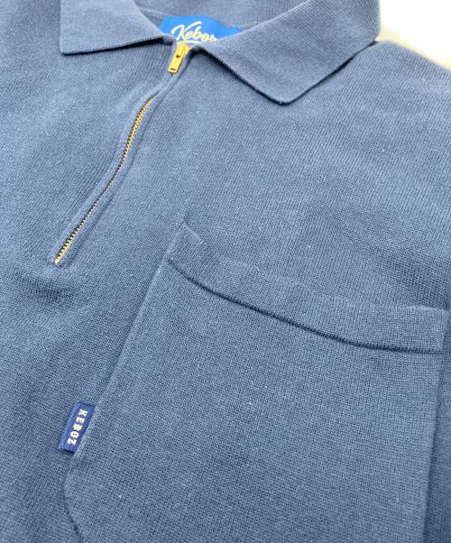 KEBOZ（ケボズ）KEBOZ (ケボズ) 薄手ニット ネイビー サイズ:Lの古着・服飾アイテム