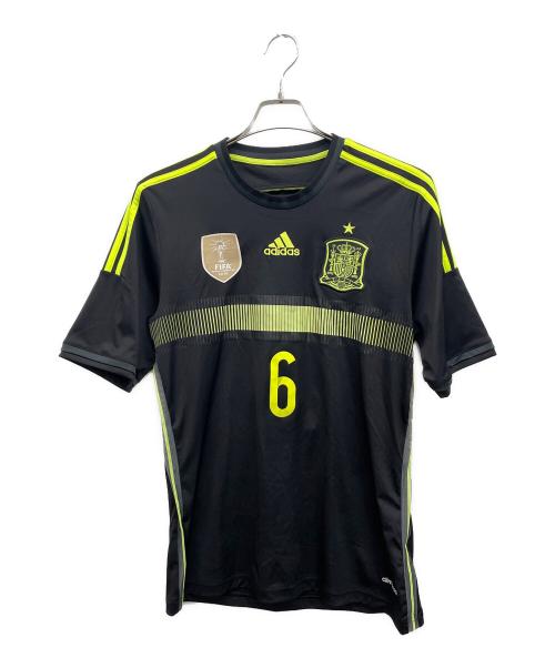 adidas（アディダス）adidas (アディダス) サッカーユニフォーム ブラック サイズ:Lの古着・服飾アイテム