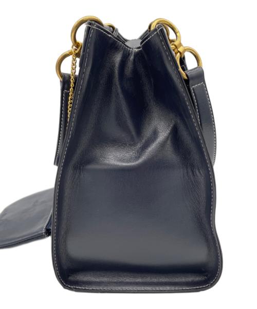 KITAMURA（キタムラ）KITAMURA (キタムラ) ハンドバッグ ネイビーの古着・服飾アイテム