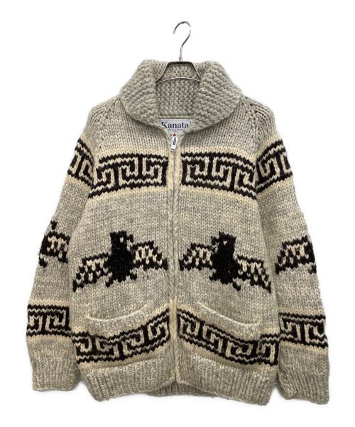 KANATA（カナタ）KANATA (カナタ) カウチンセーター ベージュ サイズ:サイズ表記無しの古着・服飾アイテム
